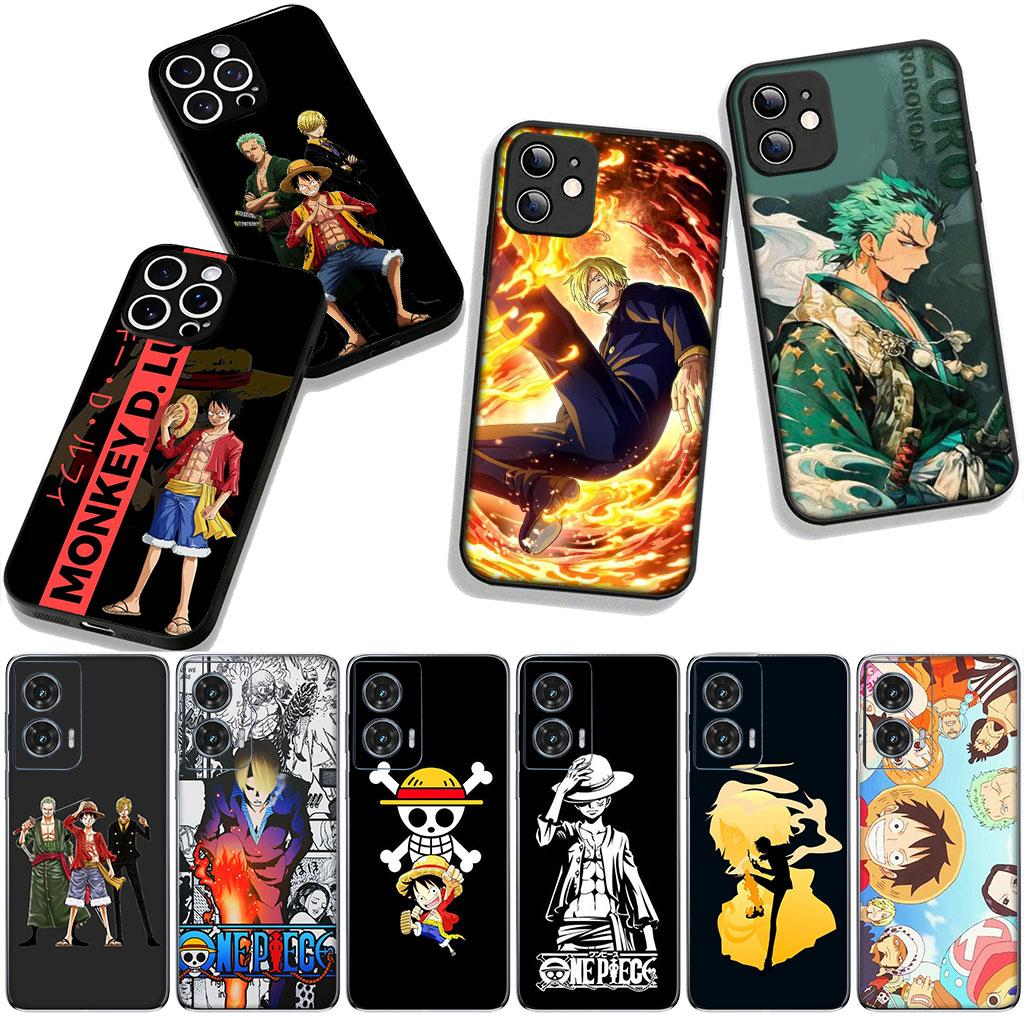 for Motorola Moto Edge 70 60 Fusion 40 NEO 20 Pro G Stylus G56 G96 G73 G52 G41 G42 G51 Case Sanji Roronoa Zoro One Pieces Luffy