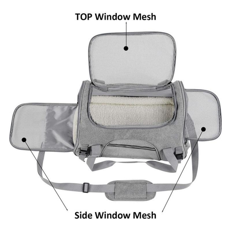 Portable Cat Carrier Bag Travel Bag Outdoor Pet Carrier for Cat Dog Breathable Space Capsule Expendable