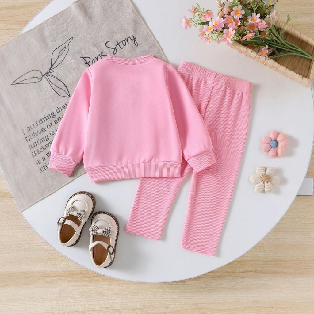 Детский повседневный комплект с длинным рукавом, удобные наряды для повседневной носки