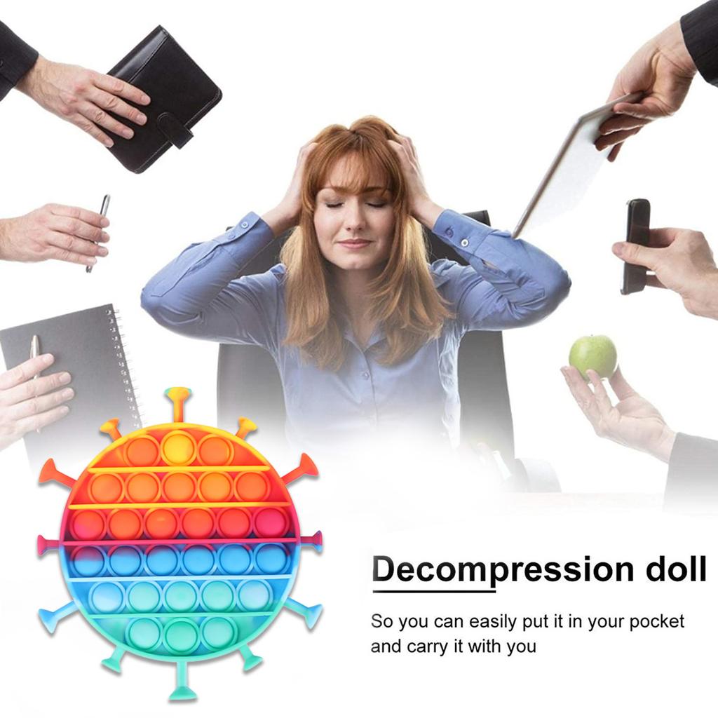 Сенсорные игрушки с пузырьками-снятие стресса, силиконовые игрушки для снятия давления