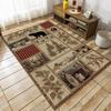 Winter Retro Living Room Carpet Country Bedroom Bedside Rug Floor Mat Home Living Room Carpet