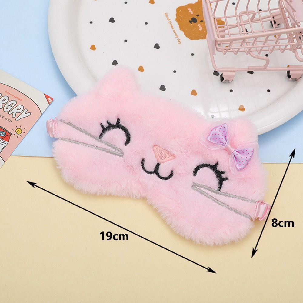 Adjustable Strap Sleeping Mask Blindfold Soft Fabric Cartoon Eye Cover Kids Sleep Mask For Kids
