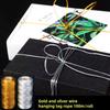 100M/Roll Rope Gold Polyester Twine Silver Macrame Cord Crafts Thread Sewing DIY String Gift Packaging Rope 1.5MMx100M