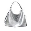 Wind Backpack Women's New Silver Bag Chain Student Class Large Capacity Casual Backpack
