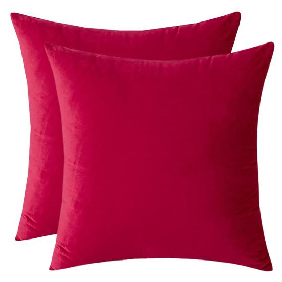 2 шт., высококачественные наволочки, против морщин, прочные, не выцветают, удобные, плюшевые, квадратные чехлы на подушки