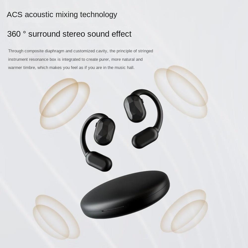 Новая модель не входит в ухо, беспроводная подвесная гарнитура с открытым ухом, шумоподавление, OWS Bluetooth-гарнитура, качество звука HIFI
