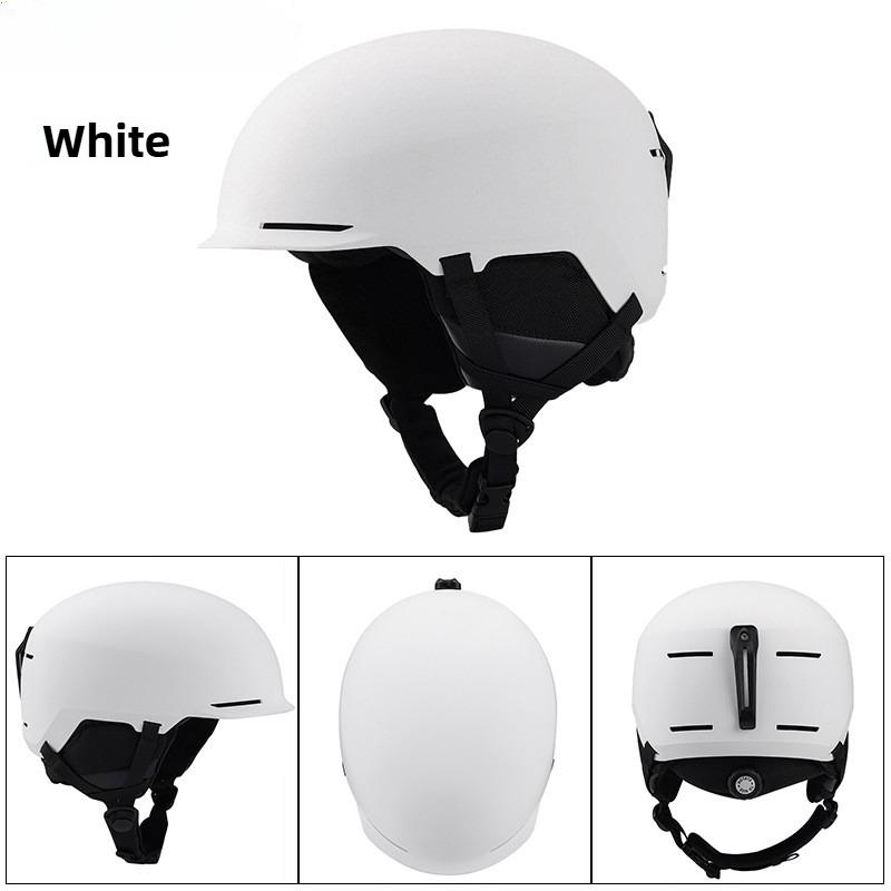 Ski Helmet Ultra Light Snowboard Snowboard Equipment Men's and Women's White Warm Snow