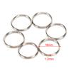 100Pcs/Lot Key Rings Diy Metal Key Holder Split Rings Hoop Metal Loop Keychain