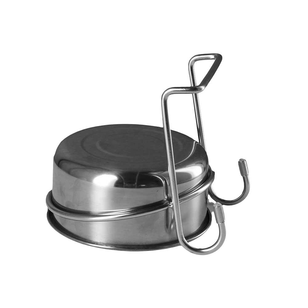 Cat Pet Stainless Steel Hang-on Puppy Bird Feeder Water Drinker Cage Cup Dog Feeding Bowl