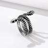 [Richsteel] Snake Snake Ring Ring Men's Money Luck Amulet Stainless Allergy Friendly Antique Style Unique Cool Male Accessories No. 29