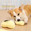 Chew-Resistant Peanut Dog Toy: Cute, Tear-Resistant, Sounding Vinyl for Teething Pets