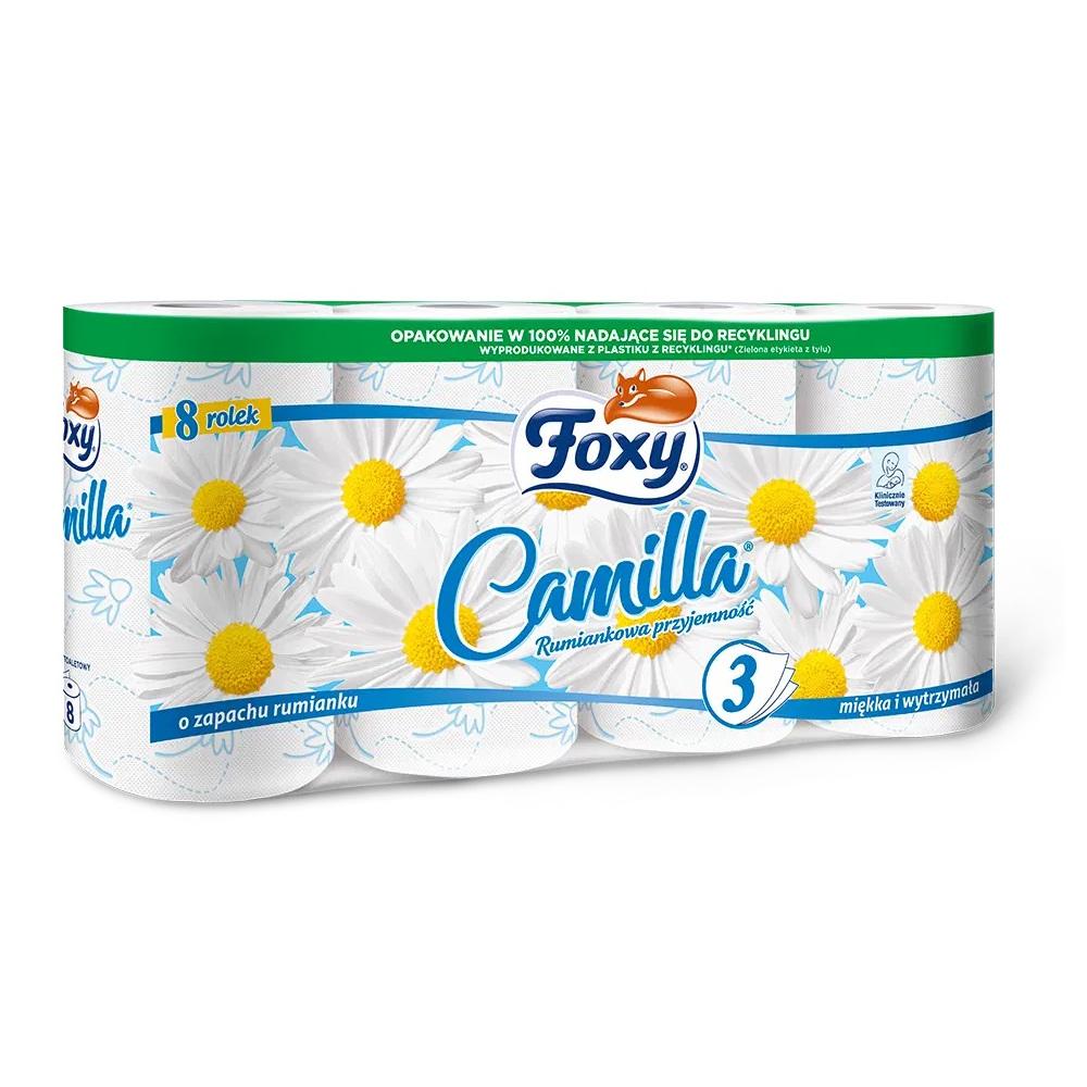 Foxy Camilla Camomile Toilet Paper 8 Rolls 3 Layers 1 Pc