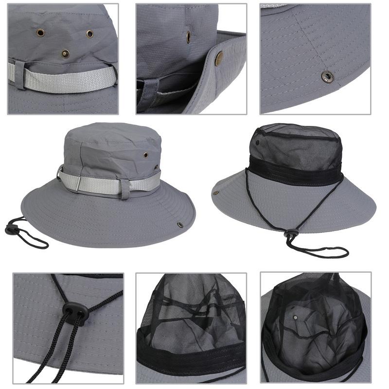 Шляпы от солнца для мужчин, складная шляпа-ведро с широкими полями, защита от ультрафиолета для женщин, сафари, велоспорт, рыбалка, пляжный отдых, пеший туризм, скалолазание на открытом воздухе