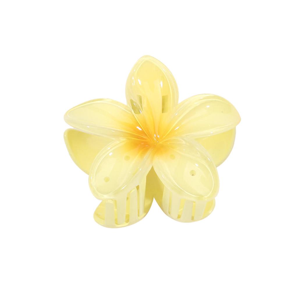 Заколки для волос в виде крабов с градиентными цветами в гавайском стиле для женщин, заколки-пламерии для тонких/густых волос, аксессуары, пляжный отдых, заколка-краб