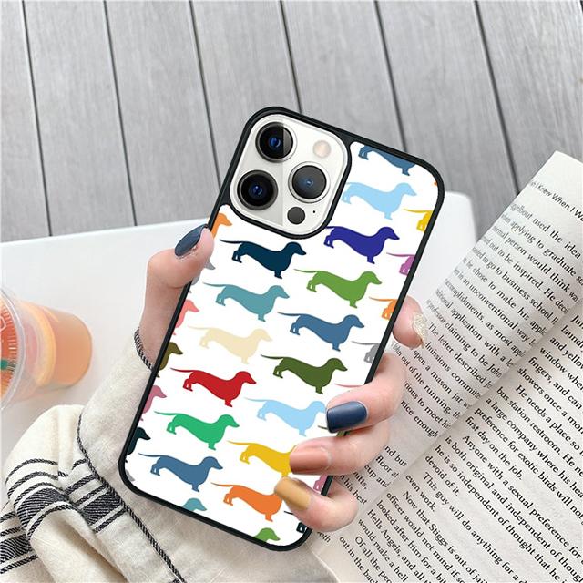 Такса Teckel Dackel Собака Чехол-Ракушка Для iPhone 17 Air 15 16 14 13 12 Pro Max 11 Pro Max Plus Чехол-Защита для Телефона