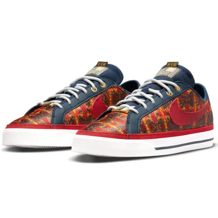 Nike Женские кроссовки Serena Williams Design Crew x Court Legacy Kente Red Armory-Navy Summit-White DM8472-400