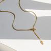 Snakehead Necklace Personality Design Sense Cold Wind Long Trend Snake Bone Chain Necklace Ornament Couple