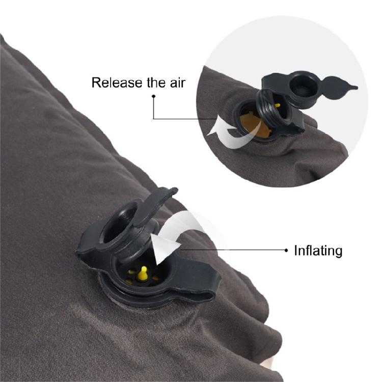 Quick Inflate Camp Pillows Waterproofed Nylons Cover Light weight Compressible For Travel Outdoor Car Offices Use
