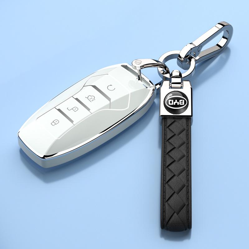 2021-22 BYD Song Plus EV Роскошный чехол для ключей: Защитный чехол с полным покрытием