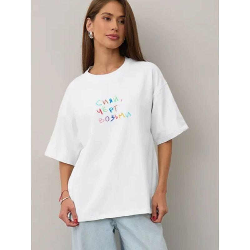 New Letter Printed Top Western Style New Fashion Casual Loose Print Short sleeve T-shirt Top