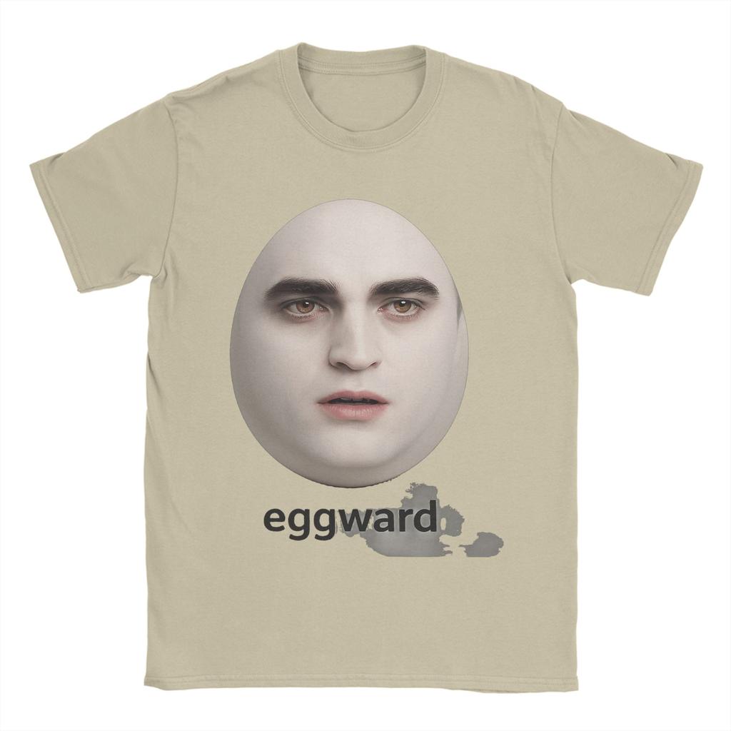 Twilight Eggward Edward Cullen T Shirts Cotton Crazy T-Shirt O Neck Meme Parody Humor Tee Shirt Short Sleeve Clothes Gift Idea