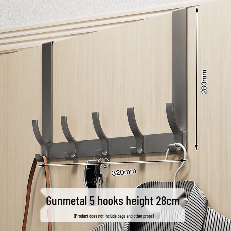 Over-the-Door No-Drill Coat Rack & Clothes Hook