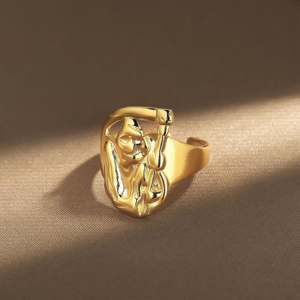 Модное женское кольцо из 1 части Женское кольцо Металлическое кольцо Глянцевое кольцо Металлическое кольцо Праздничный подарок