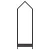 Firewood Rack Black 40 x 25 x 120 cm Cold Rolled Steel