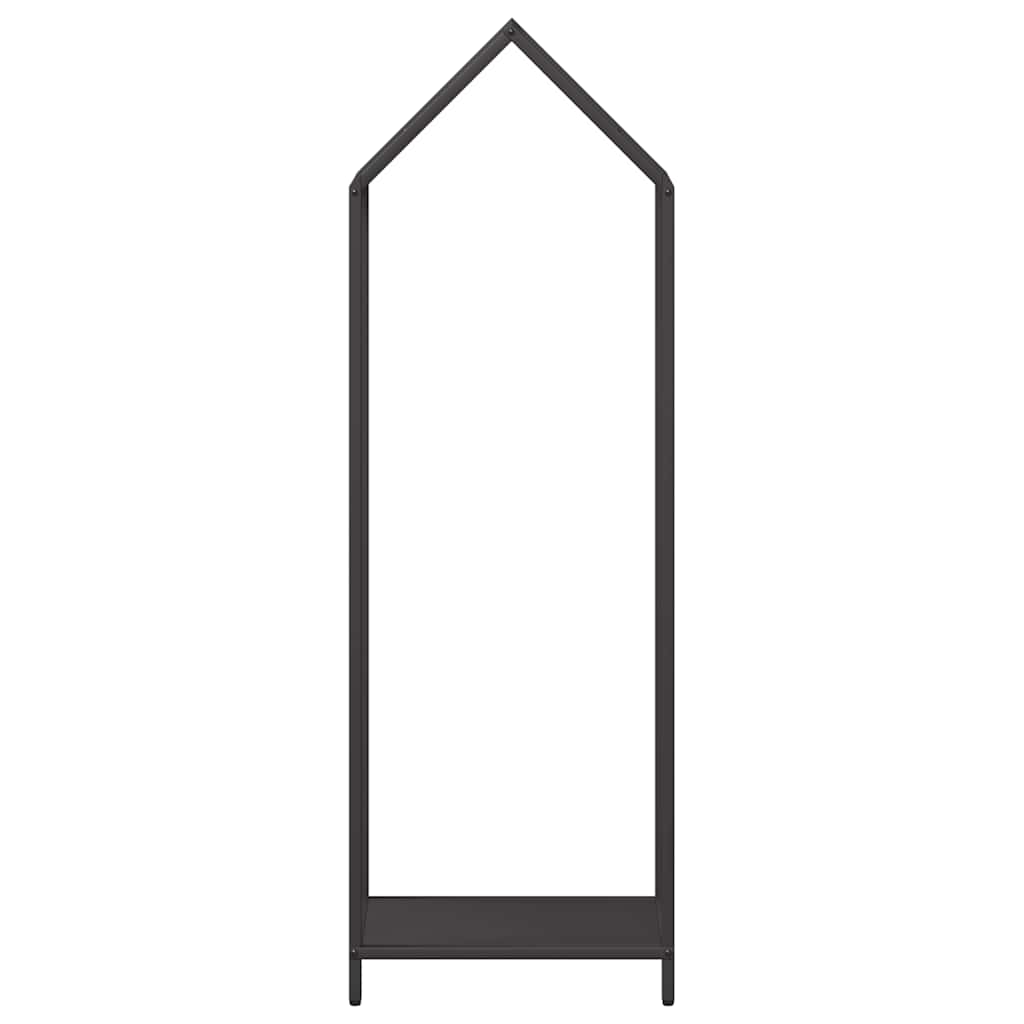 Firewood Rack Black 40 x 25 x 120 cm Cold Rolled Steel