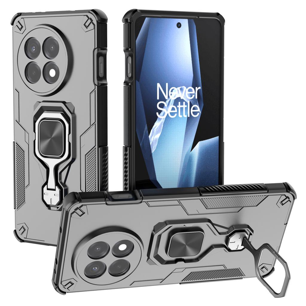 For OnePlus 13R 5G Case Rotatable Ring Kickstand PC+TPU Shockproof Phone Cover
