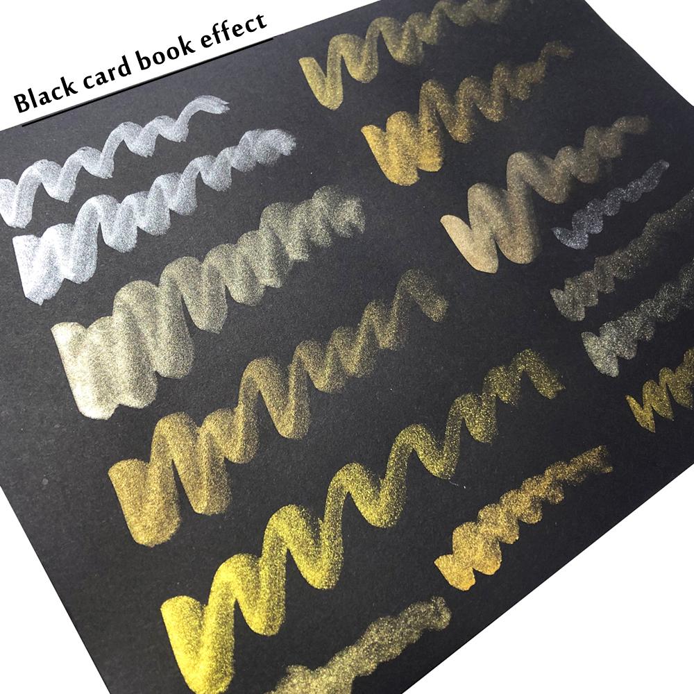 Премиум 5/8 цветов металлик золотой пигмент краски набор твердых акварельных красок с БЕСПЛАТНОЙ сменной водной кисточкой