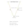 Wind Commuting Simple Wear S925 Sterling Silver Irregular Geometric Zircon Splicing Butterfly Element Necklace