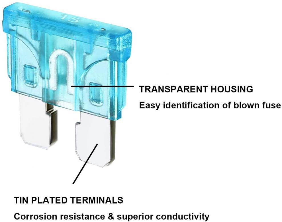 250 шт., набор автомобильных предохранителей, набор страховок для грузовиков, набор предохранителей типа лезвия для автомобиля/фургона/грузовика/мотоцикла/лодки