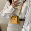 Мини сумка через плечо в форме сыра Сумки для наушников Сумки из ПУ кожи Кошельки для помады Сумка на плечо
