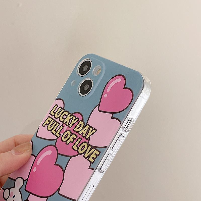 Чехол Zhitai Cartoon для Apple 15, iPhone 14, Huawei Mate60, OPPO, Meizu - прозрачный