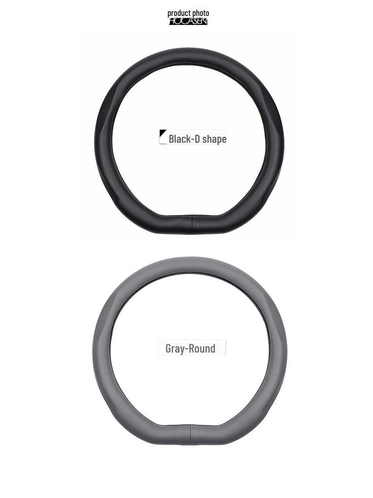 Leather Steering Wheel Cover for Dongfeng Qichen D50/R50/Chenfeng R50X/R30/T70M50V, All-Season Use