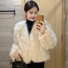 2024 Новая куртка Xiaoxiangfeng Mao Mao женская зимняя утолщенная темпераментная знаменитая меховая интегрированная верхняя часть из меха