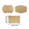 100 Pcs Kraft Paper Tags Stickers Holiday Invitation Cards Decorative Stickers Canning Bottle Pantry Labels Price Tags