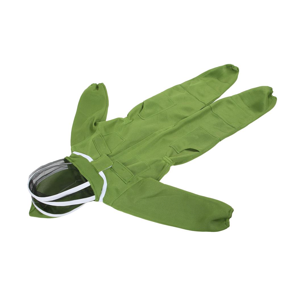 Beekeeping Suit Professional Breathable Full Body Beekeeper Suit with Round Veil Hat