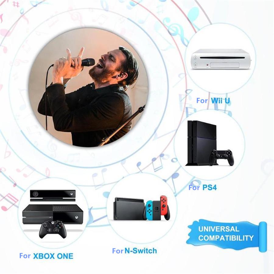 USB Проводной 3м/9,8фута Микрофон Высокопроизводительный Караоке МИК для ПК Микрофоны