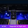 SEAMETAL Wireless LED Car Interior Ambient Light Remote Control Decoration Auto Roof Foot Waterproof Atmosphere Lamp