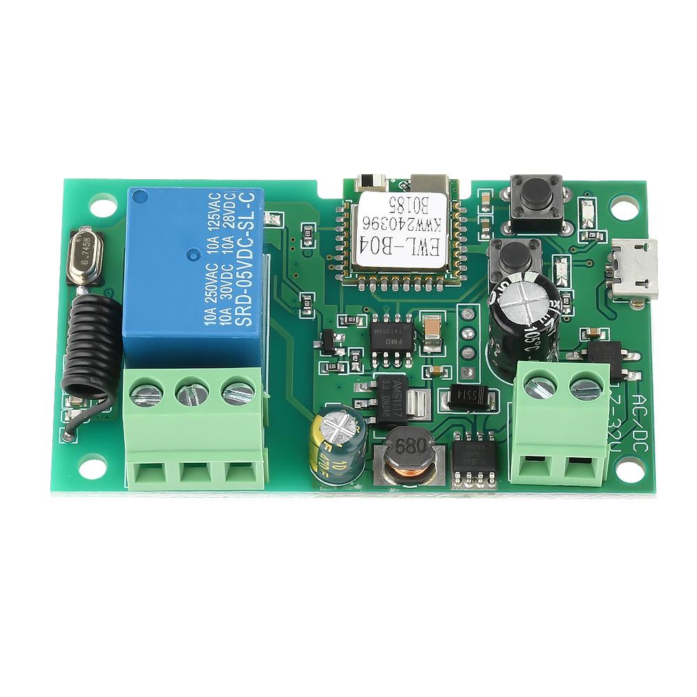 5V/DC7-32V WiFi Smart Switch for eWeLink Control Relay Module USB Be Applied to Access Control Turn on PC Garage Door