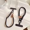 Double Ring Buckle Woven Mobile Phone Lanyard Women Men Universal Anti-Loss Keychains Pendant Wrist Short Straps Accessories