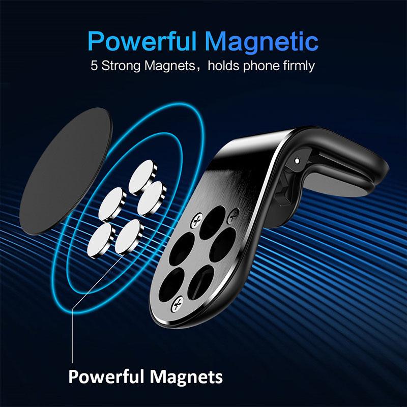 HTGF6 Magnetic Car Phone Holder Air Vent Mount Cellphone GPS Support For Alfa Romeo giulietta 159 mito giulia stelvio 147 Accessories