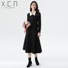 Роскошный женский костюм-юбка в стиле Xiangchunniao Hepburn Style: Уменьшает талию, профессионально и элегантно подходит для поездок на работу.