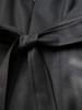 Elsiaillaendeu Odette Square Neck Wool Blended A-Line Dress (Black)