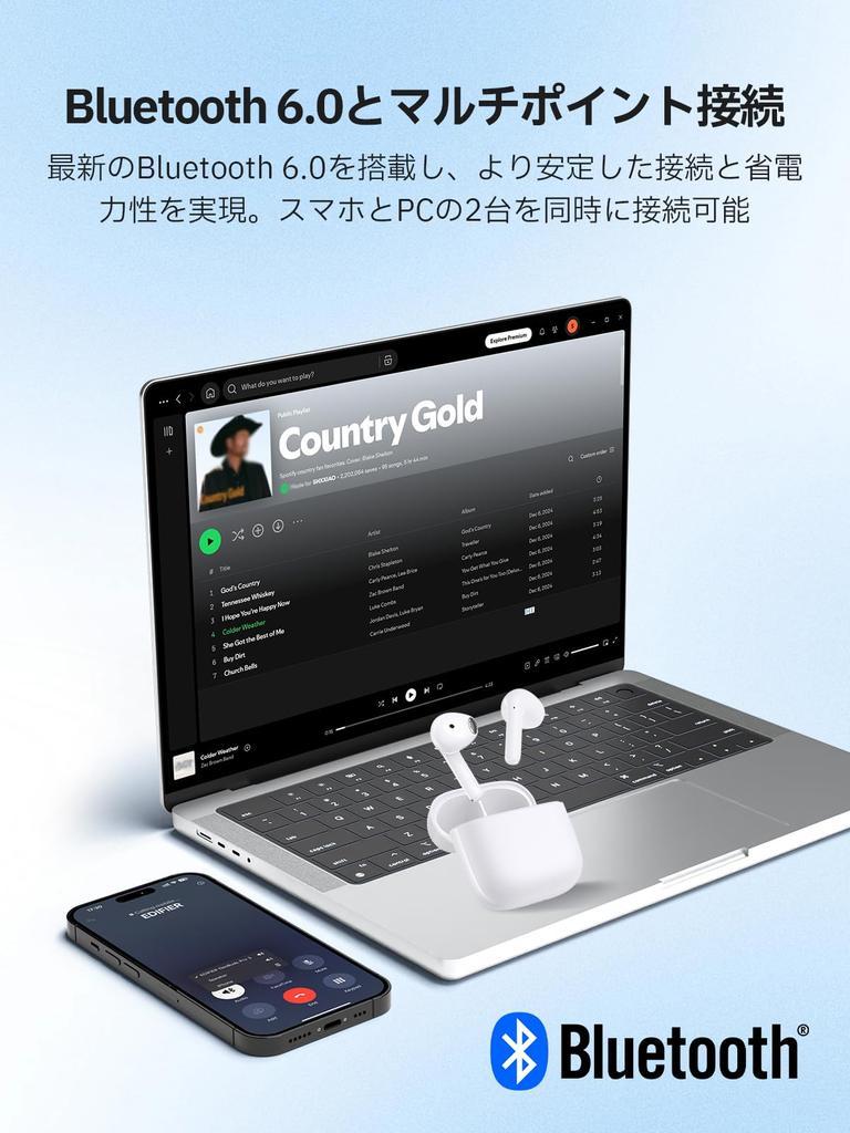 EDIFIER X2 Plus Wireless AI Call Noise Bluetooth Up to 35 Hours of IP54 Low Fast Black In-Ear Earphones, Compact, Reduction, 3.8g, 6.0, Playtime,