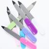 Manicure Pedicure Stainless Steel Double Sided Strong Edge Nail Files Rotary Dressers