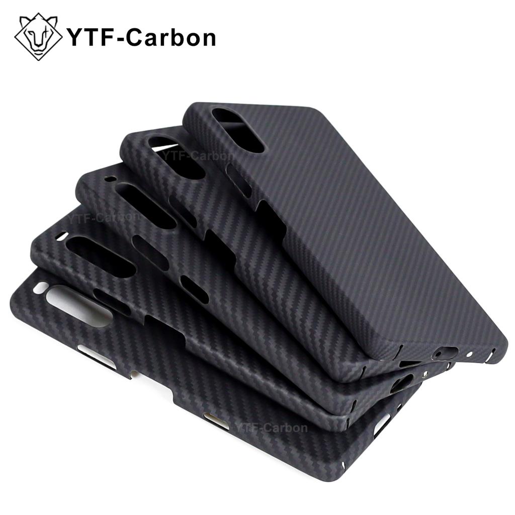 YTF Carbon Чехол для Sony Xperia 10 VI/V/IV/III Керамический Магнитный Ультратонкий Защита от падения 10 VI Арамидное Волокно Жесткая Крышка