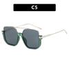 Double Beam Sunglasses Large Frame Sunglasses Retro Personalized Sunglasses Uv Protection Lower Half Frame